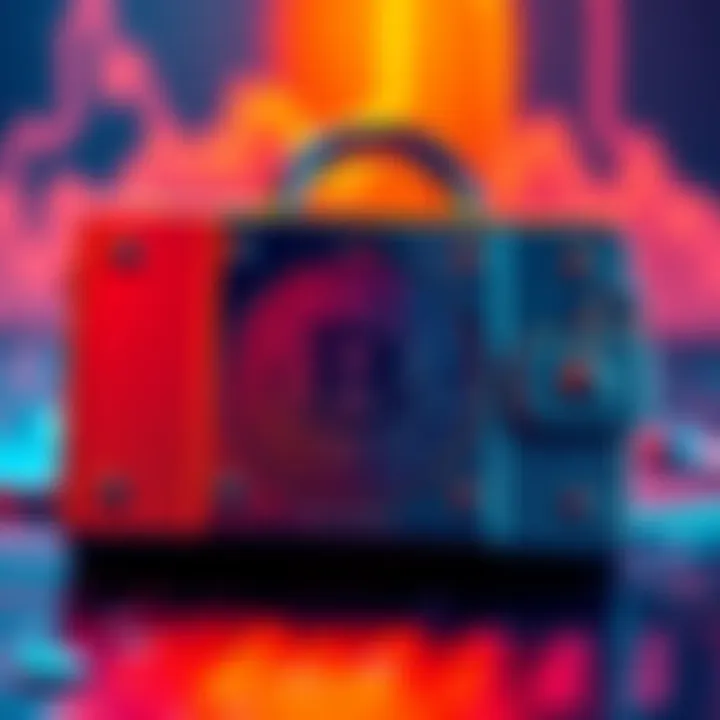 A Bitcoin hardware wallet displayed with a lock symbol, representing security concerns in custody.