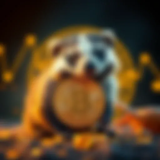 Bitcoin as a Honey Badger A honey badger representing Bitcoin, symbolizing resilience in cryptocurrency, with a Bitcoin logo in the background.