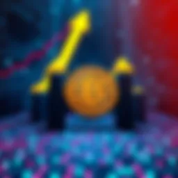 A Bitcoin symbol surrounded by rising arrows representing inflation and a digital circuit pattern symbolizing AI disruption