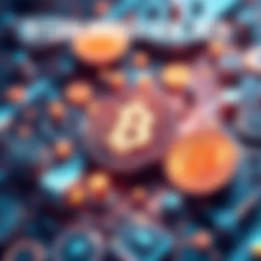 Bitcoin Innovations 2026 A digital illustration showing modern Bitcoin symbols and technology trends for 2026