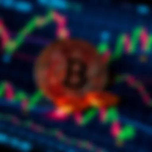 Visual representation of Bitcoin's integration into global finance, showing Bitcoin symbols merging into a financial graph background.
