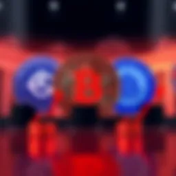 Bitcoin graphic with a backdrop of central bank logos representing the Fed, ECB, and BoE discussing interest rates