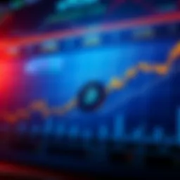 A chart showing Bitcoin's price trends with upward movements, symbolizing potential future gains.