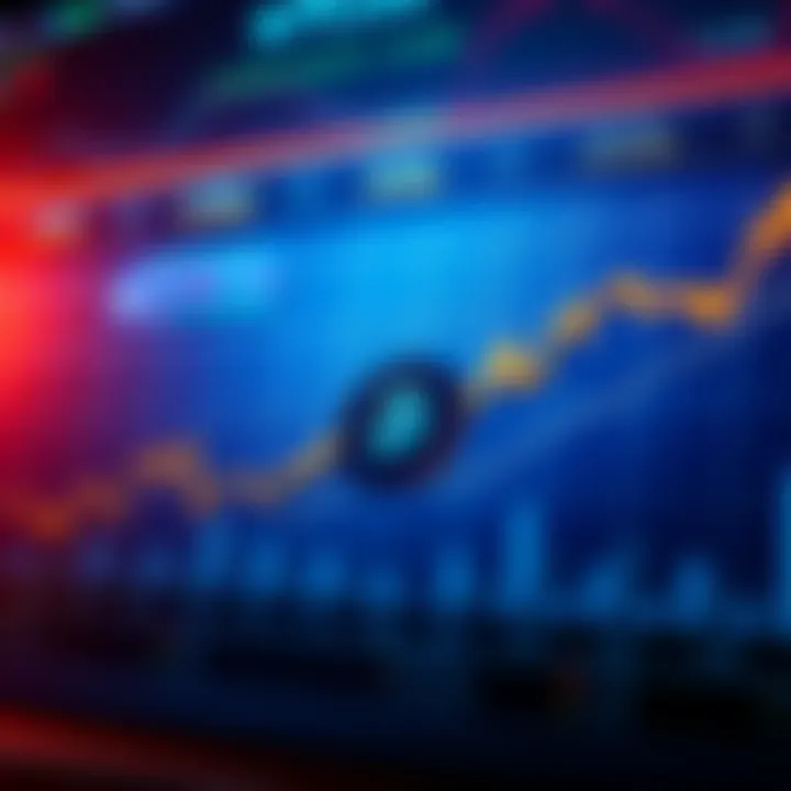 A chart showing Bitcoin's price trends with upward movements, symbolizing potential future gains.