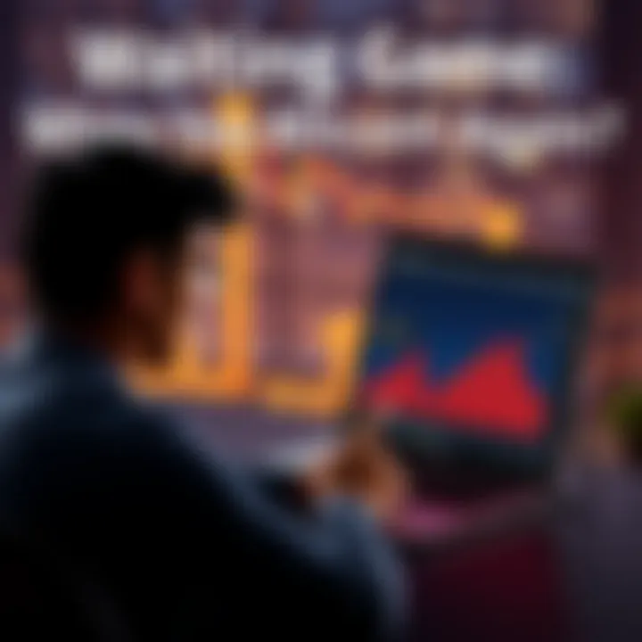 A person looking at a rising Bitcoin chart on a laptop while pondering their investment options.