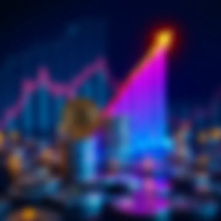 A graphic showing a rising Bitcoin graph with a stack of coins, symbolizing the growth of a $30 daily investment to $1 million after eight years.