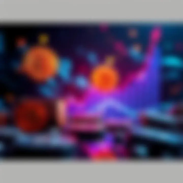 Bitcoin graphics showing potential growth to over 12 million dollars over 30 years