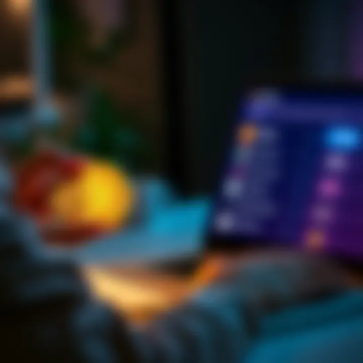 A person holding a Bitcoin symbol while looking at a laptop with wallet options on the screen