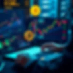 A person examining Bitcoin charts and graphs on a laptop, symbolizing the current market conditions for investment.