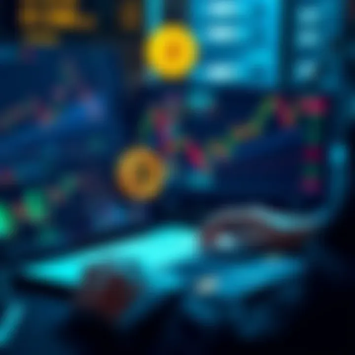 A person examining Bitcoin charts and graphs on a laptop, symbolizing the current market conditions for investment.