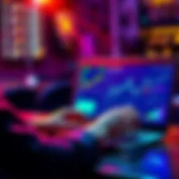 Bitcoin Investment Options A person reviewing Bitcoin investment options on a laptop, showing a user-friendly interface with graphs and charts.