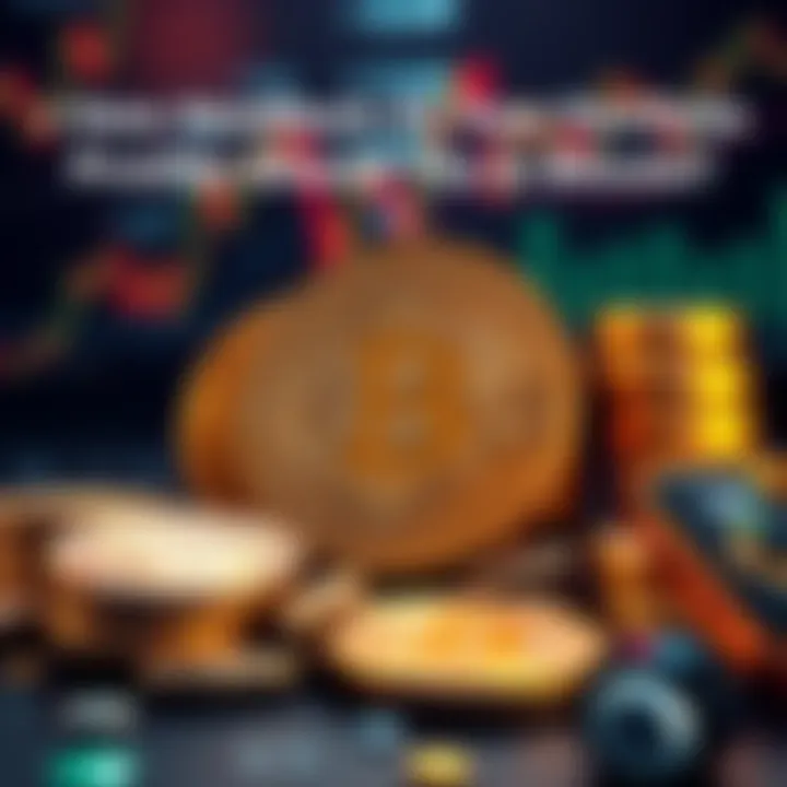 A visual showing Bitcoin coins beside stocks, gold, and bonds to represent investment diversity.