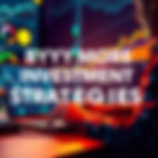 A person analyzing Bitcoin trends on a laptop with charts and graphs in the background