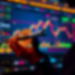 A person analyzing Bitcoin price charts and calculating investment options for daily versus monthly contributions.