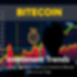 A chart showing Bitcoin price trends with a person looking at it thoughtfully, considering investment options.