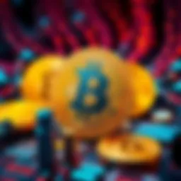 A visual representation showing Bitcoin symbols alongside $KAS technology, highlighting speed and scalability in blockchain.
