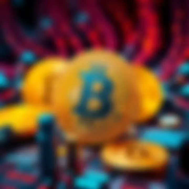 Bitcoin and $KAS Technology A visual representation showing Bitcoin symbols alongside $KAS technology, highlighting speed and scalability in blockchain.