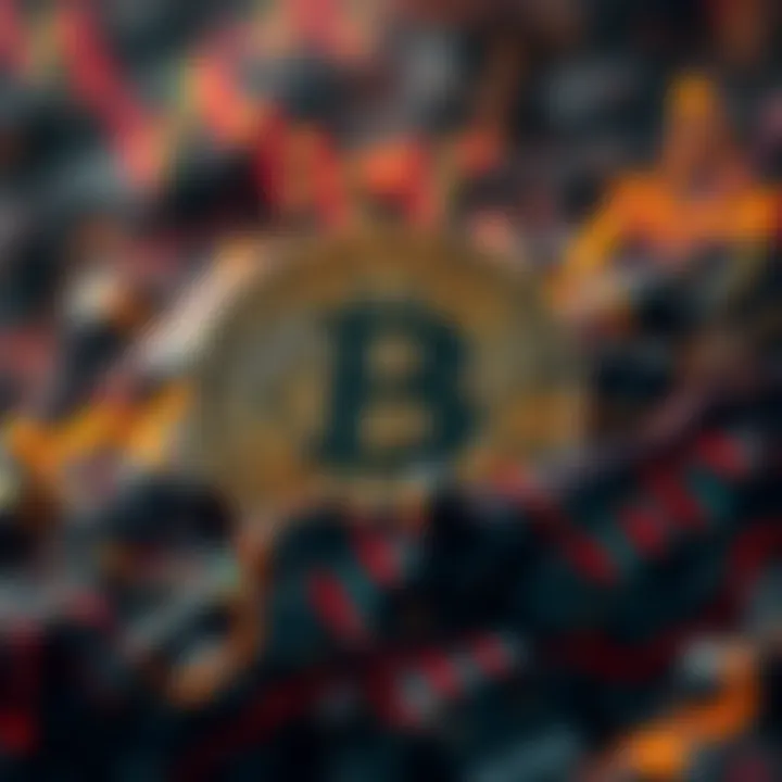 Visual representation of a Bitcoin long position being liquidated, symbolizing market volatility and trading risks.