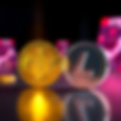 A visual comparison of Bitcoin and Litecoin symbols illustrating their differences and features