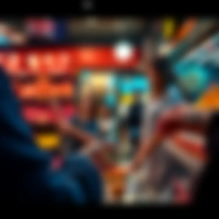 A person making a payment with Bitcoin at a local Australian store