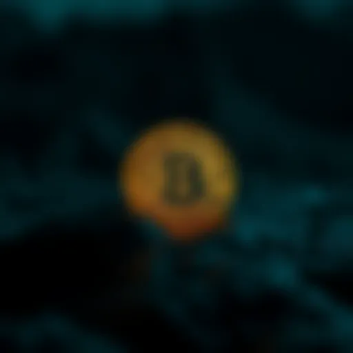 Bitcoin logo diminishing in prominence over time