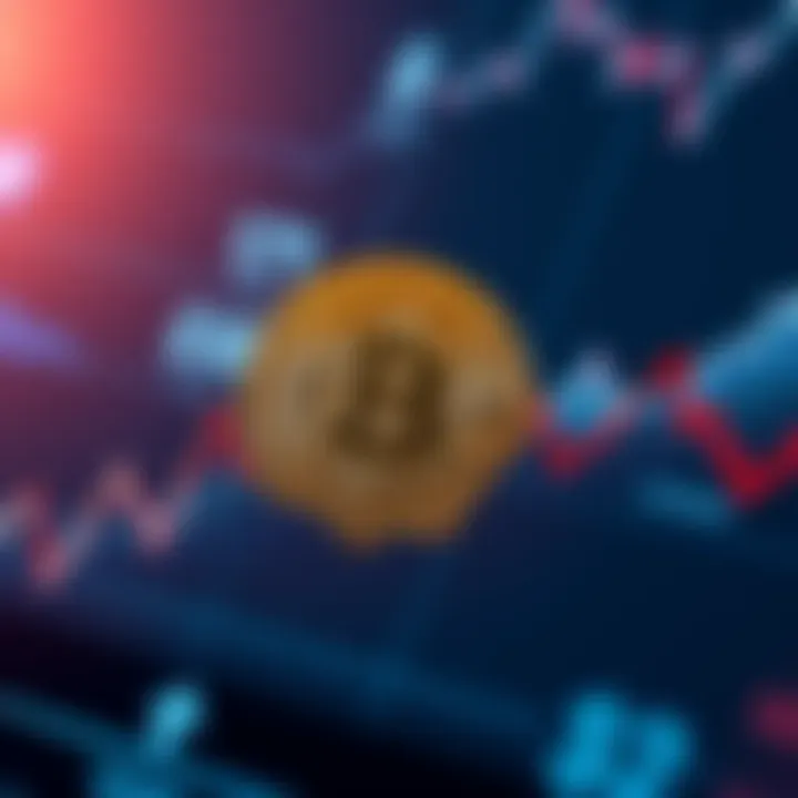 A graph showing a sharp decline in Bitcoin value with a dollar sign in distress, indicating significant losses for short-term holders.