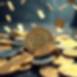 A visual representation of Bitcoin coins scattered with some coins fading away, symbolizing lost BTC.