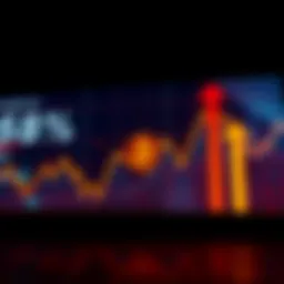 A graphic showing Bitcoin price trends and investor expectations with upward and downward arrows