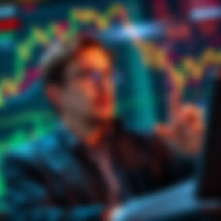 Bitcoin Market Analysis Expert Benjamin Cowen analyzing Bitcoin trends with charts and graphs in the background