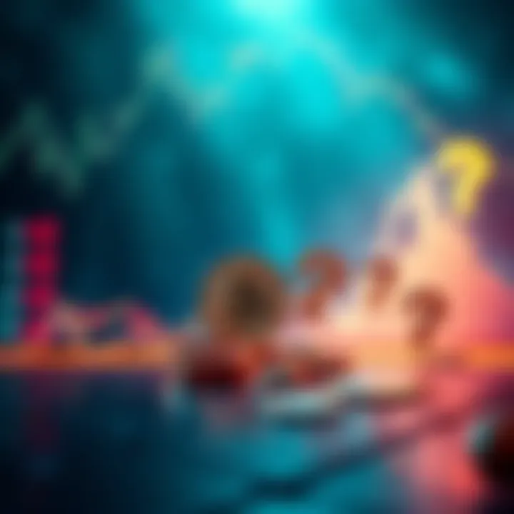 Graph showing Bitcoin's market cap growth to 2 trillion dollars with question marks representing skepticism