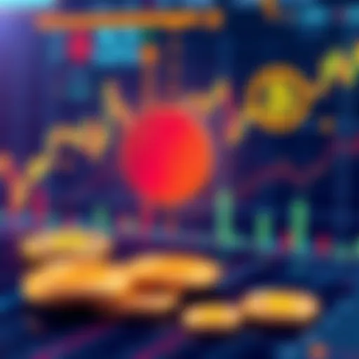 An illustration showing Bitcoin symbols and graphs, reflecting shifts in market dynamics and institutional interest.