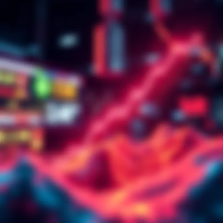 A graphic showing a downward trend in Bitcoin value, representing the $10 billion loss for treasury firms in February.