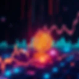 Graph showing Bitcoin's value decline with a downward trend line and falling numbers