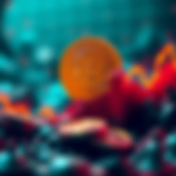 Bitcoin Market Pause A visual representation of Bitcoin's price halting with a graph showing upward and sideways trends, symbolizing a cooldown in market activity.