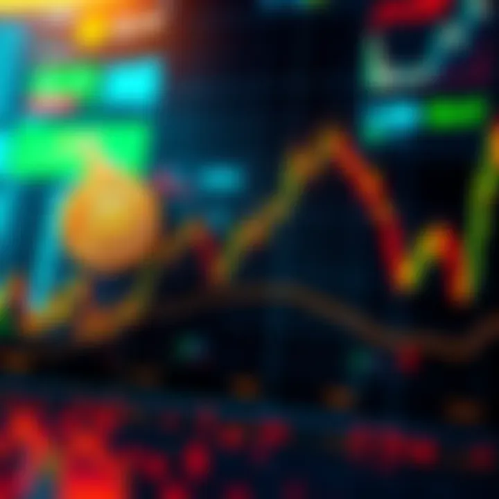 A graph showing Bitcoin price fluctuations with institutional investment rising, illustrating market dynamics.