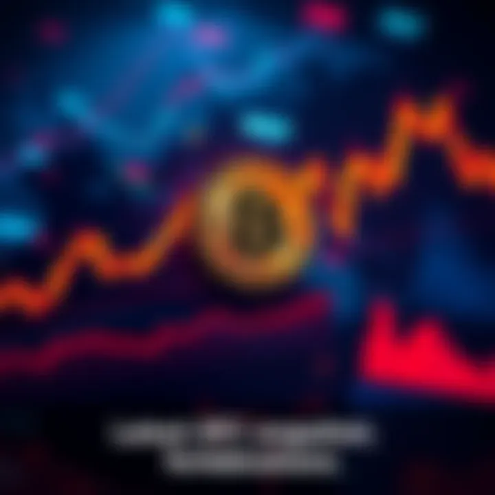 A graph showing Bitcoin's price movement and trends for investors