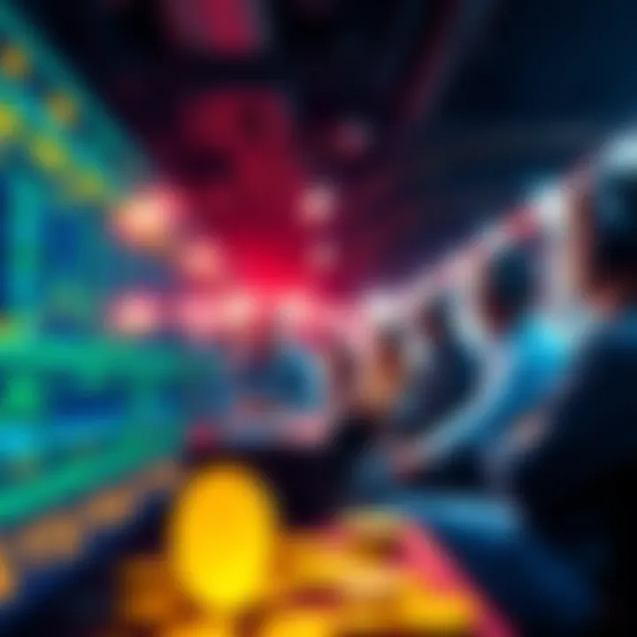 A diverse group of people discussing Bitcoin mining techniques and configurations in a virtual setting.