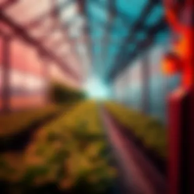 A greenhouse in the Netherlands with Bitcoin mining equipment used for temperature control and growing plants.