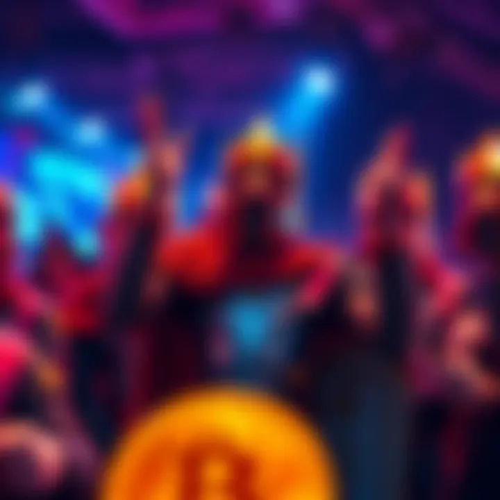 Bitcoin moderators celebrating their support for King Geoffrey within the crypto community