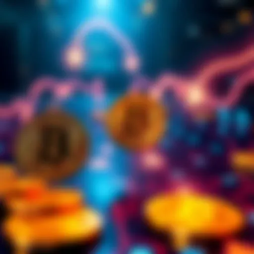 A graphic showing Bitcoins being transferred with arrows indicating movement, symbolizing the impact of Satoshi Nakamoto moving his Bitcoins.