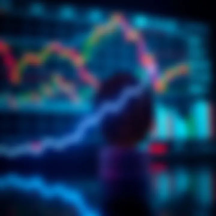 A graphic showing Bitcoin symbol alongside an upward trend line, indicating its new all-time high price with calm market indicators in the background.