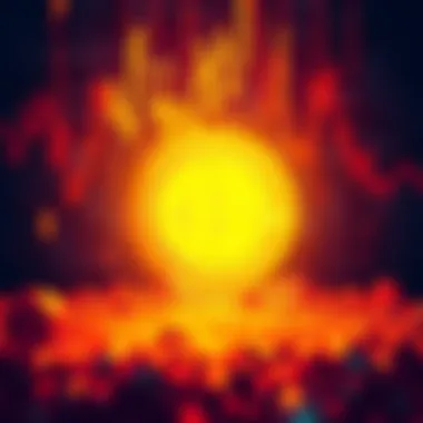 A graphic showing the sudden drop of Bitcoin nodes, with visuals of nodes fading away against a digital background.