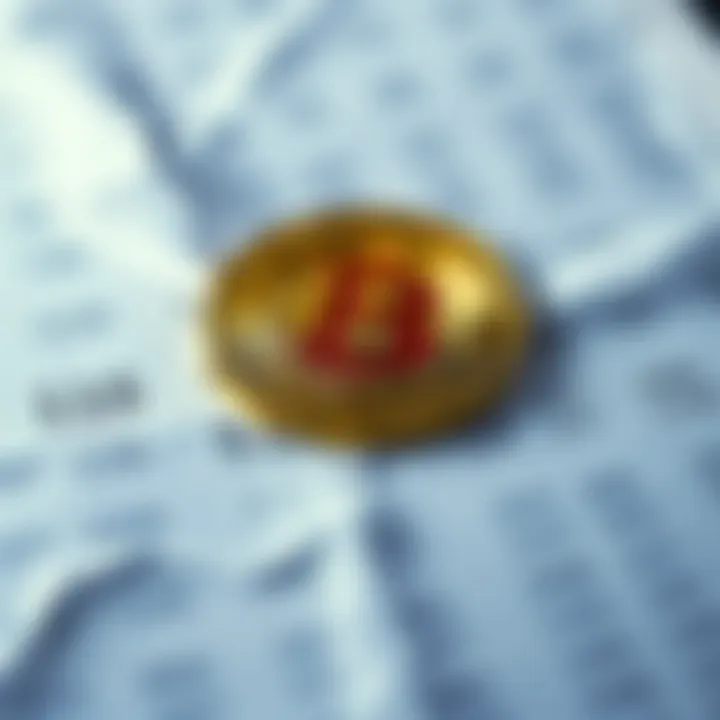 A close-up of a sheet of paper displaying numerical values representing Bitcoin, emphasizing its perceived lack of real value.