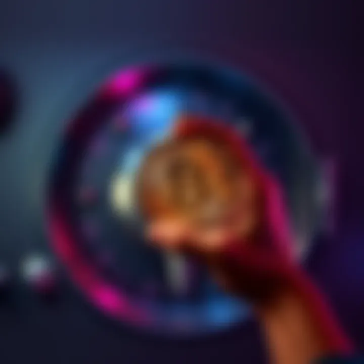 A person holding a Bitcoin symbol while standing in front of a safe, representing the importance of protecting personal assets.
