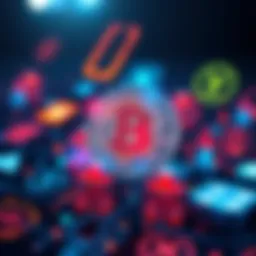 A Bitcoin symbol surrounded by icons representing power and internet connectivity, illustrating the impact of outages on cryptocurrency.