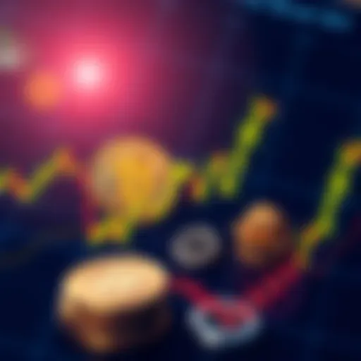 A trading chart showing Bitcoin alongside gold and silver prices, highlighting their similar movements in response to market changes.