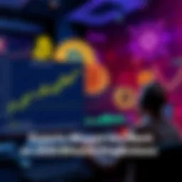 A chart showing Bitcoin's unexpected price trends with disappointed investors looking at screens