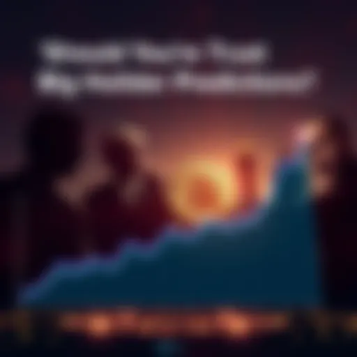 A graph showing Bitcoin's rising trend with silhouettes of major holders and politicians in the background