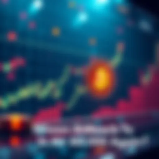 A Bitcoin price chart showing fluctuations with an upward trend, symbolizing market recovery discussions.