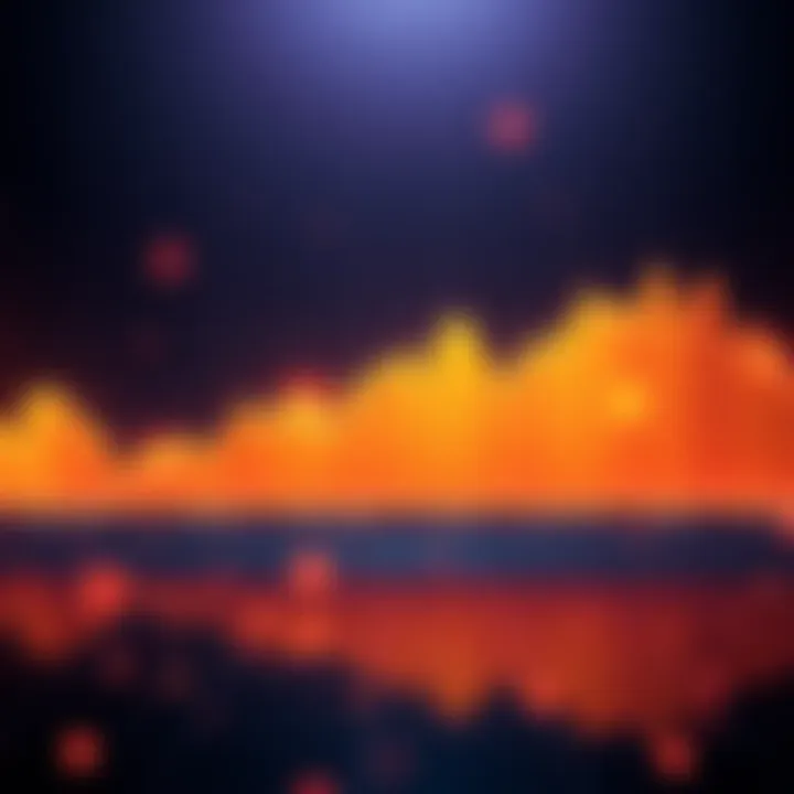 A line graph showing Bitcoin's price fluctuations over the past years, highlighting a four-year cycle pattern and Power Law dynamics.